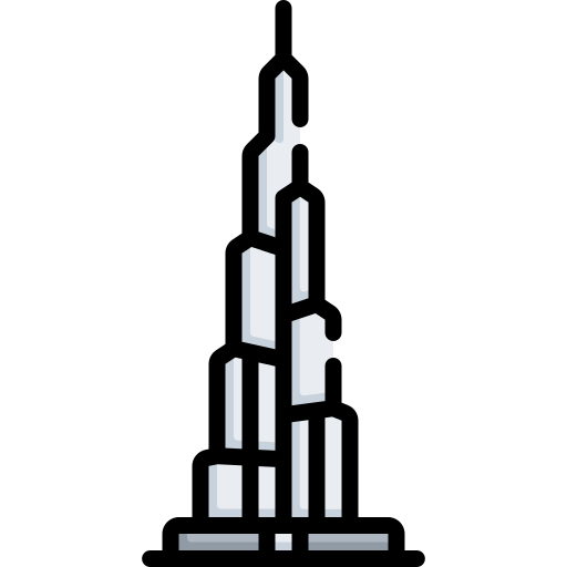 Burj Khalifa line illustration