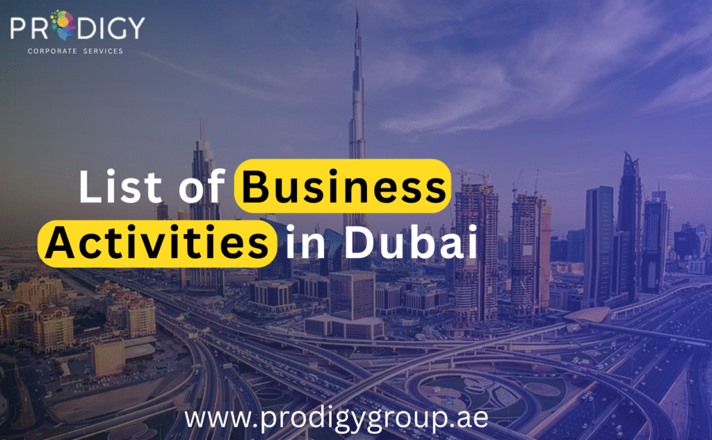 List of Business Activities in Dubai